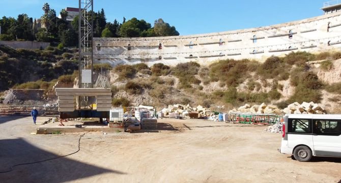 Se trata del segundo y último tramo de la plaza que debe desmontarse por su imposibilidad de conservación. 