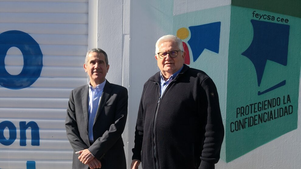 Javier Ruiz de la Torre, presidente de Astrade y Feycsa,  junto a José Antonio Agustín, vicepresidente de Feycsa.