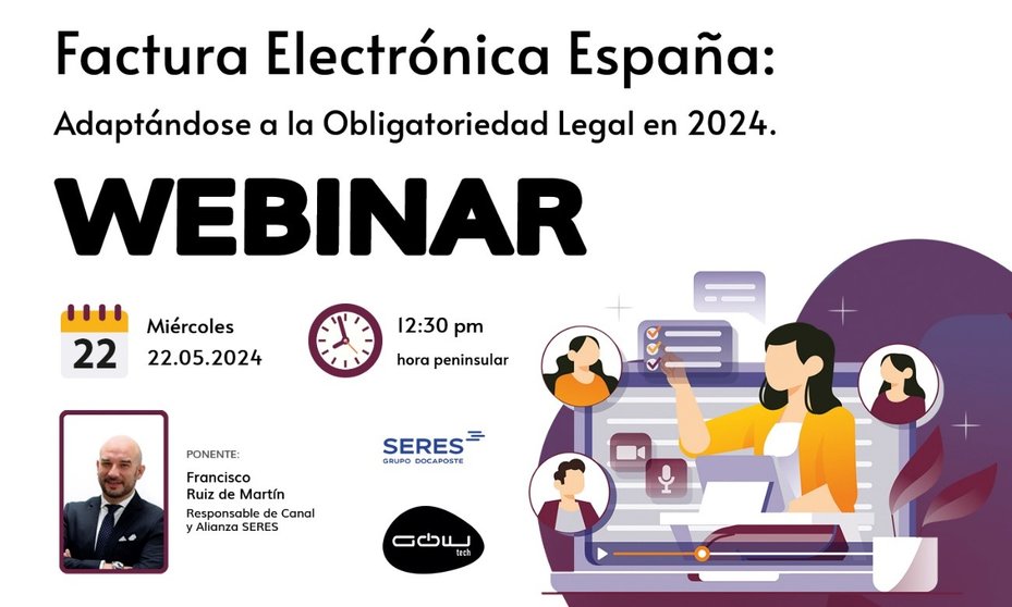 GOWtech organiza un webinar gratuito donde resolverá dudas sobre la factura electrónica obligatoria