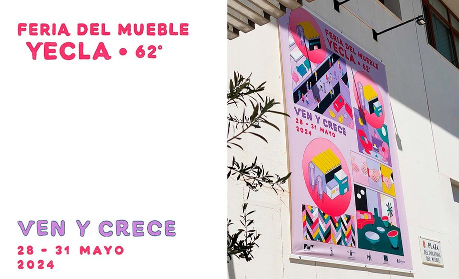 Cartel de la 62 edición de la Feria del Mueble Yecla (FMY).