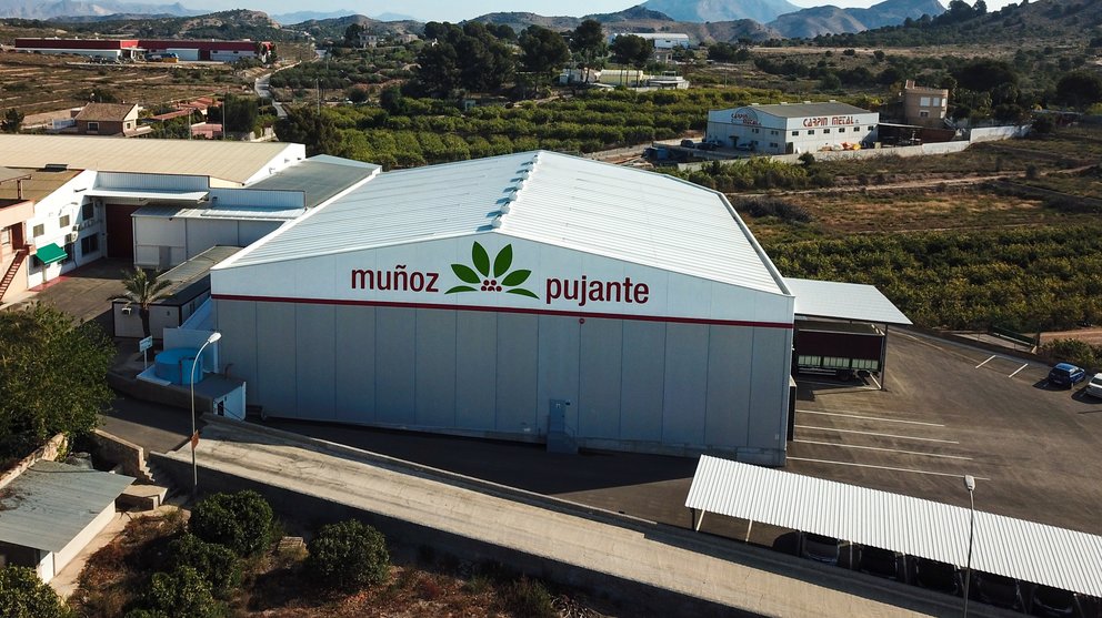 Imagen aérea de las instalaciones de la empresa Muñoz y Pujante.