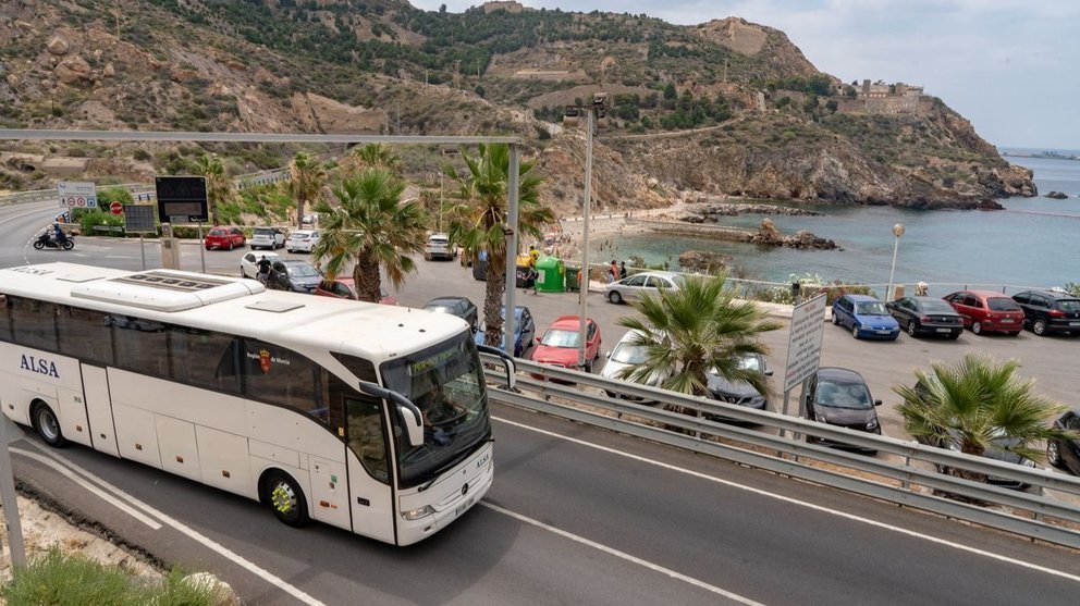 Cala Cortina en Cartagena.