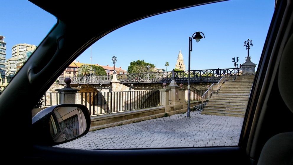 Fotografía desde un BlaBlaCar en Murcia.