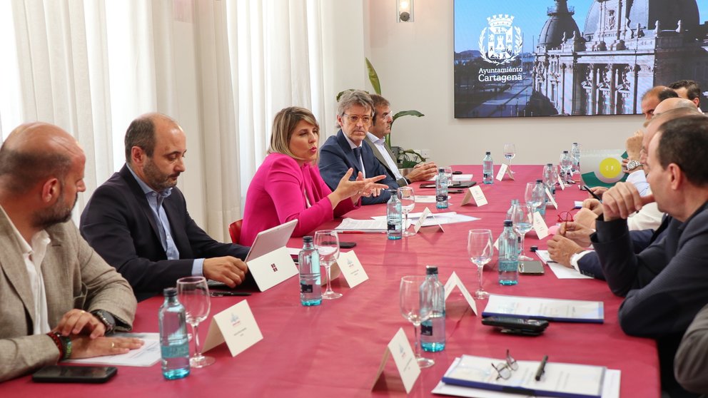 Reunión del Pleno del Consorcio del Centro de Transportes-Depósito Franco, en Cartagena.