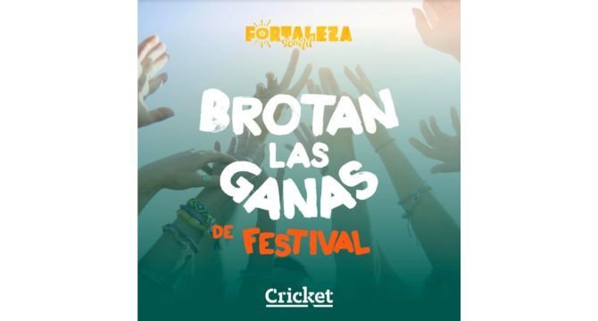 Imagen del cartel de Cricket anunciando su colaboración con el festival.