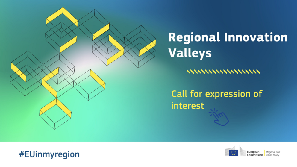 Cartel de los los Valles Regionales de Innovación. (Archivo)