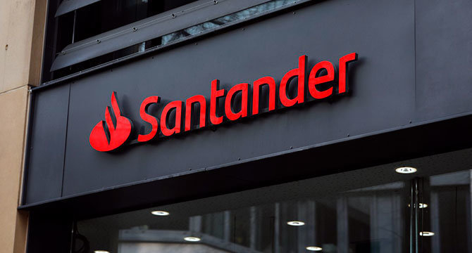 Imagen del Banco Santander. (Archivo)