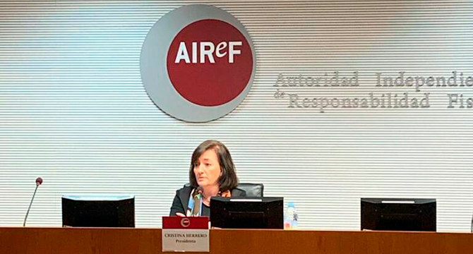 Cristina Herrero, presidenta de la Airef.