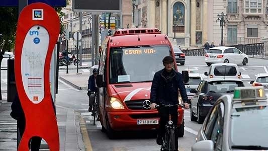 Autobús en Murcia. (Archivo)