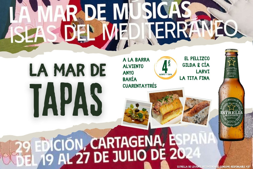 Cartel de La Mar de Tapas.