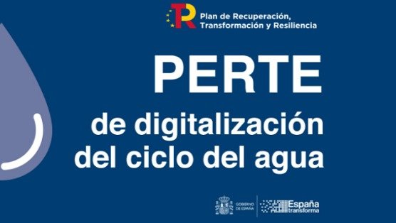 Imagen del MITECO sobre las ayudas PERTE en digitalización del ciclo del agua.