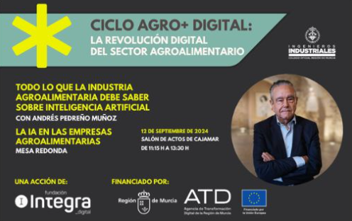 Cartel de la jornada 'La IA en el sector agroalimentario'.