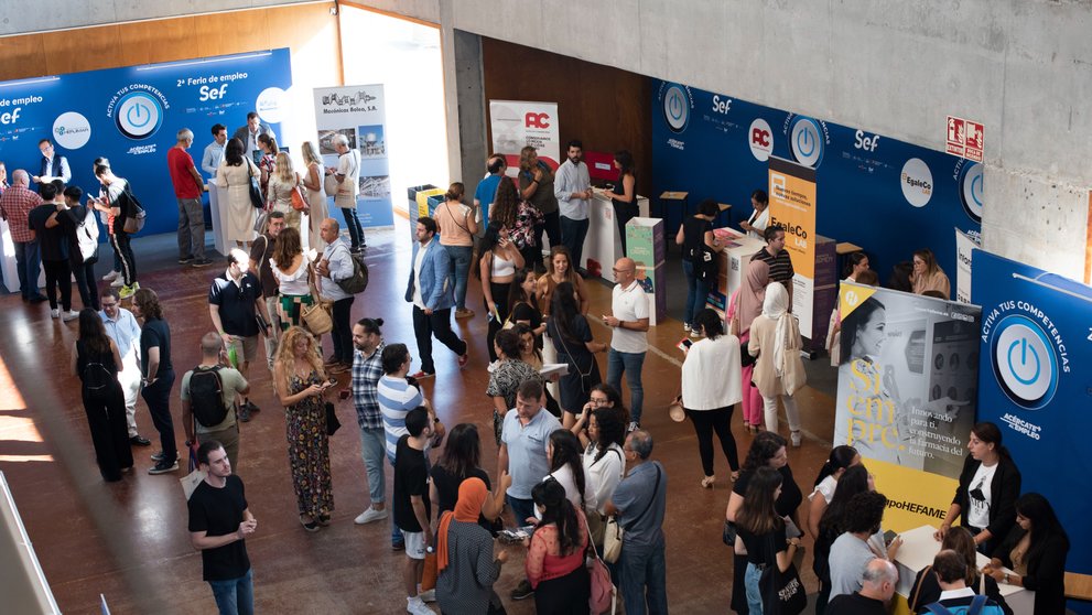 Asistentes a la Feria de Empleo del pasado año.