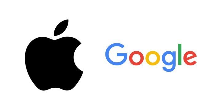 Logos de Apple y Google.