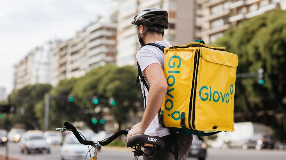 Repartidor de Glovo.