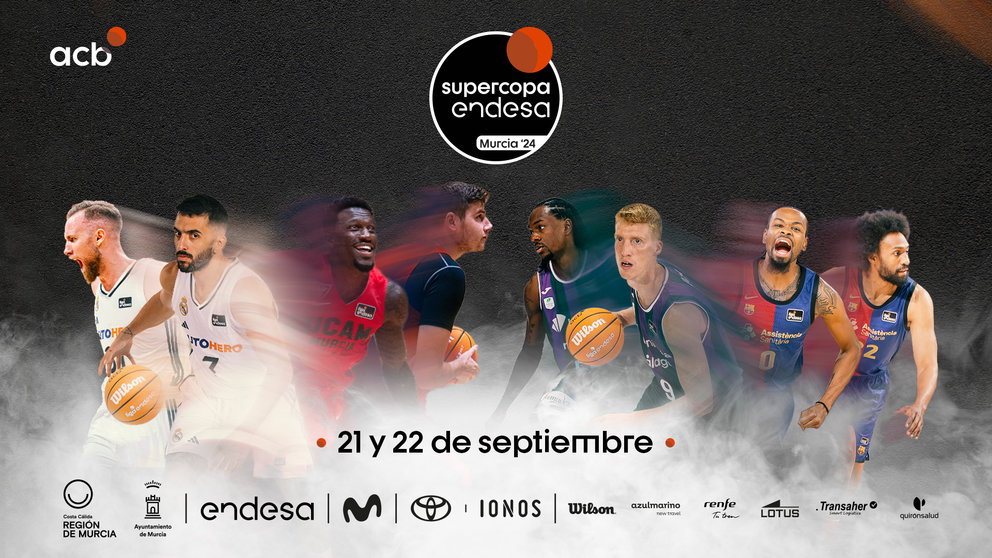 Cartel oficial de la Supercopa Endesa de baloncesto.