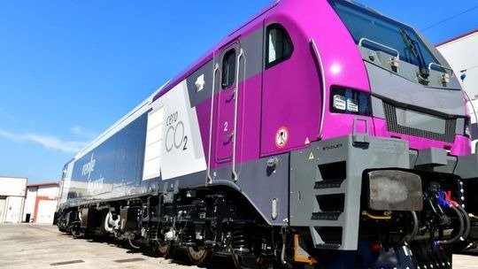 Locomotora eléctrica de Renfe.