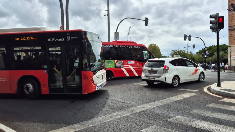 Autobuses en Murcia.