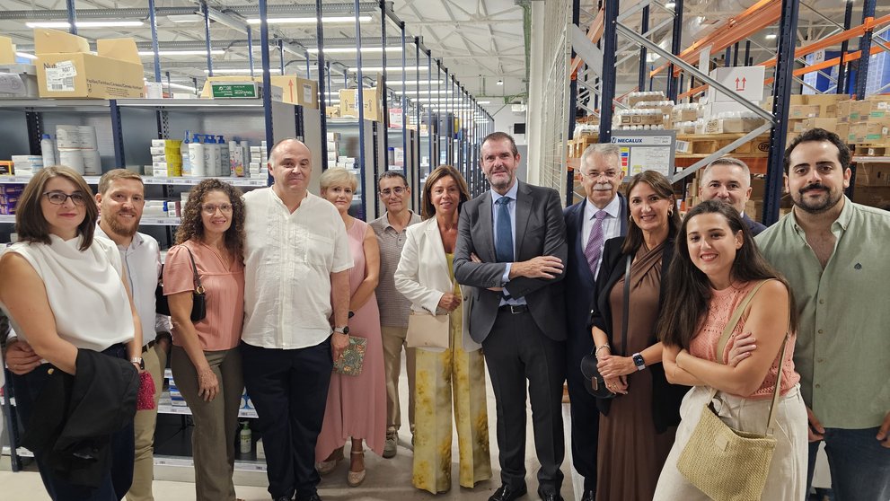 Imagen de la inauguración de  la ampliación del centro logístico de Hefame en Almería.