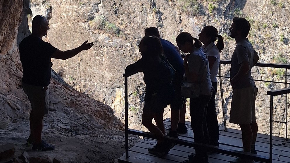 Imagen del viaje de familiarización (fam trip) de cuatro operadores turísticos de Italia en la Región.