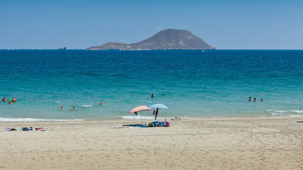 Turistas en La Manga.