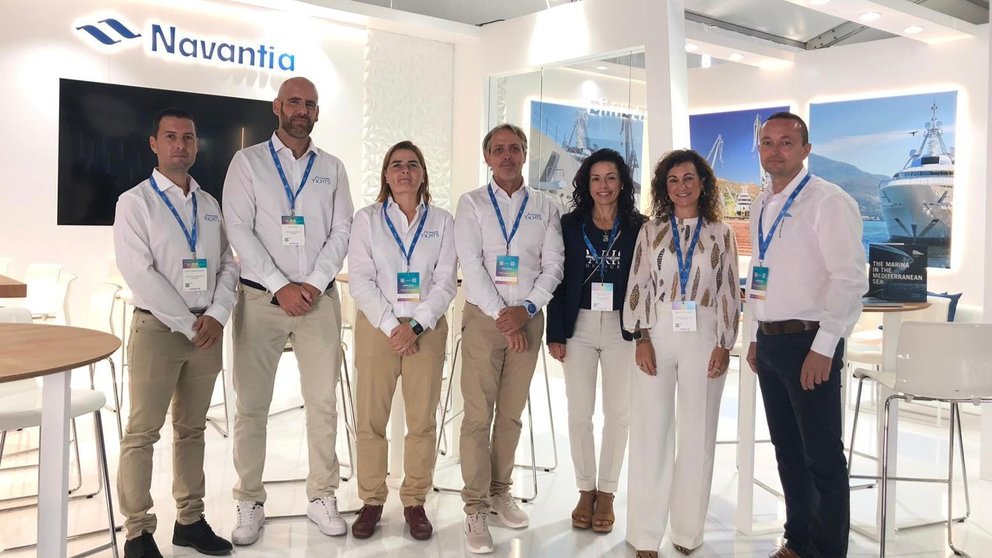 Representantes del Puerto de Cartagena, Navantia y Yacth Port en la 33º edición del Salón Náutico Mónaco Yacht Show.