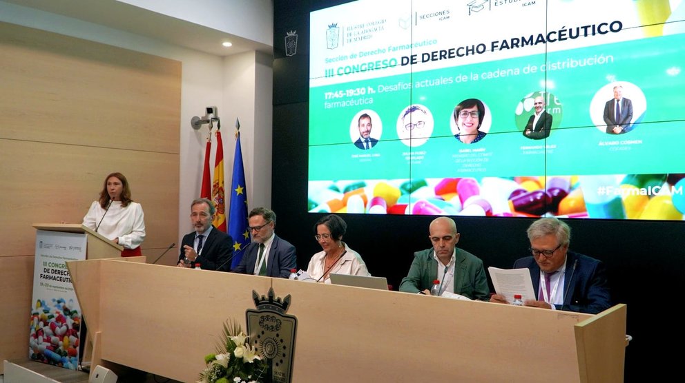 Imagen durante la celebración del III Congreso de Derecho Farmacéutico.