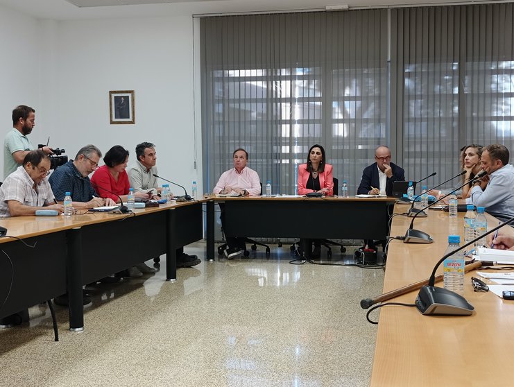 La consejera Sara Rubira en la reunión de la Mesa del Secano.