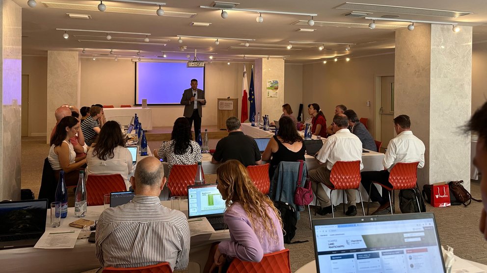 El director general del Agua, José Sandoval, en la reunión del Proyecto GEMS que se está celebrando en Malta.