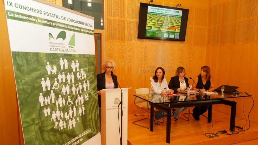 Presentación del congreso que los educadores sociales celebrarán en Cartagena en 2026.