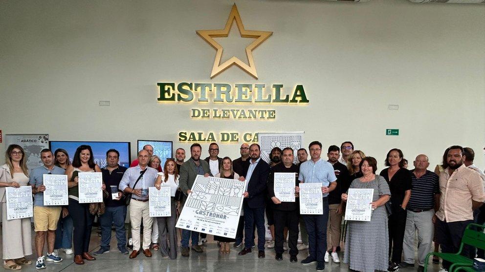 Imagen durante la presentación de ‘Gastromar Los Alcázares’ en la Sala de Catas de Estrella de Levante.