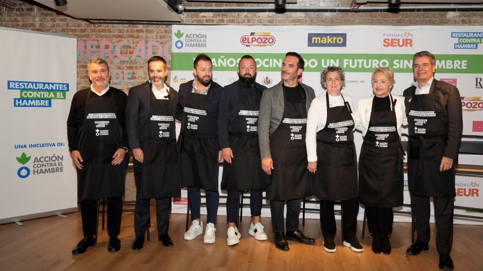 Imagen de la presentación de la campaña ‘Restaurantes contra el  Hambre’.