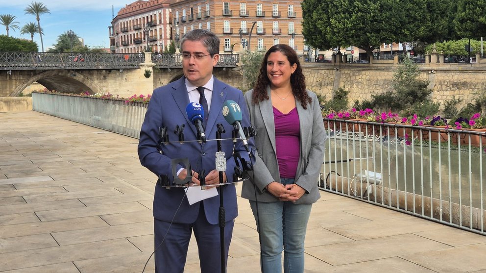 El concejal de Turismo del consistorio murciano, Jesús Pacheco, ofrece los datos de ocupación hotelera.