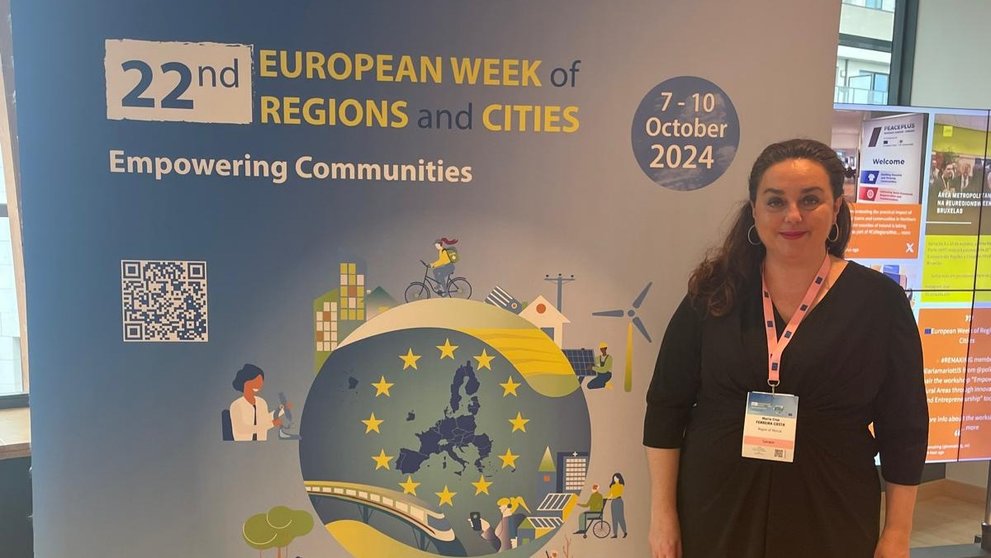 La secretaria autonómica de Energía, Sostenibilidad y Acción Climática, María Cruz Ferreira, asiste en Bruselas a la Semana Europea de las Regiones y las Ciudades.