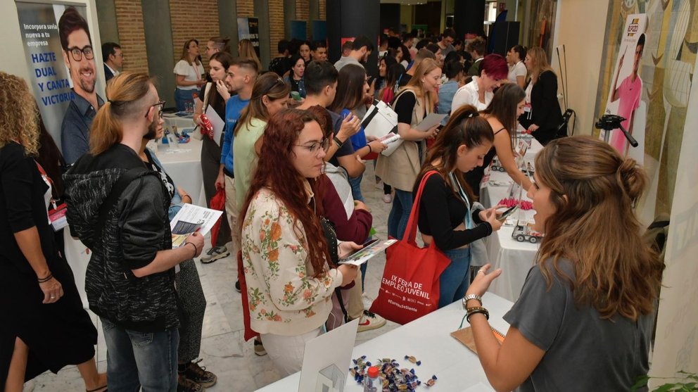 Imagen de archivo de la IX Feria de Empleo de la Cámara de Murcia.