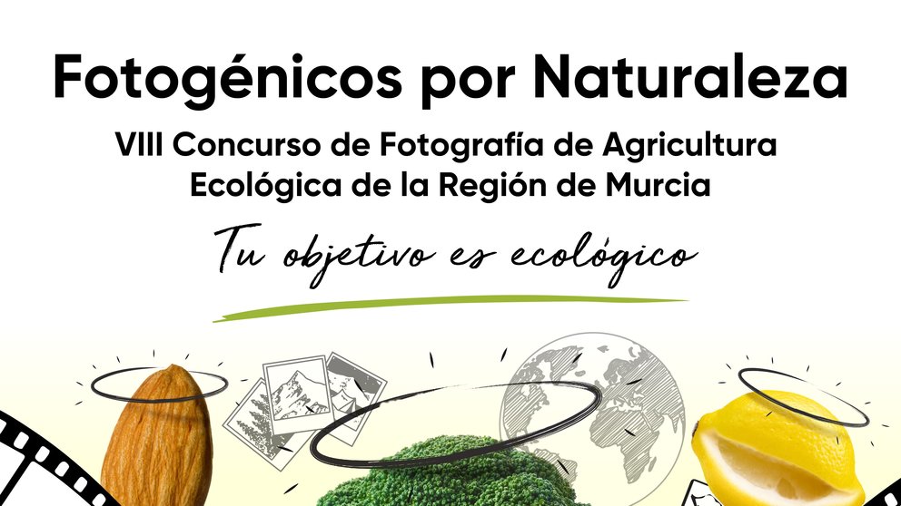 Cartel del concurso de fotografía de agricultura ecológica del CAERM.