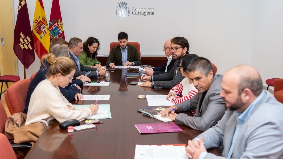 Reunión de la Comisión de Hacienda e Interior del ayuntamiento de Cartagena.