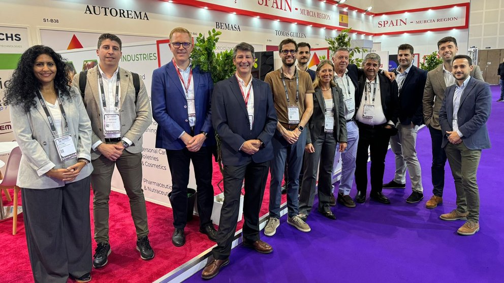 La delegación regional en la Feria Gulfood Manufacturing en Dubai.