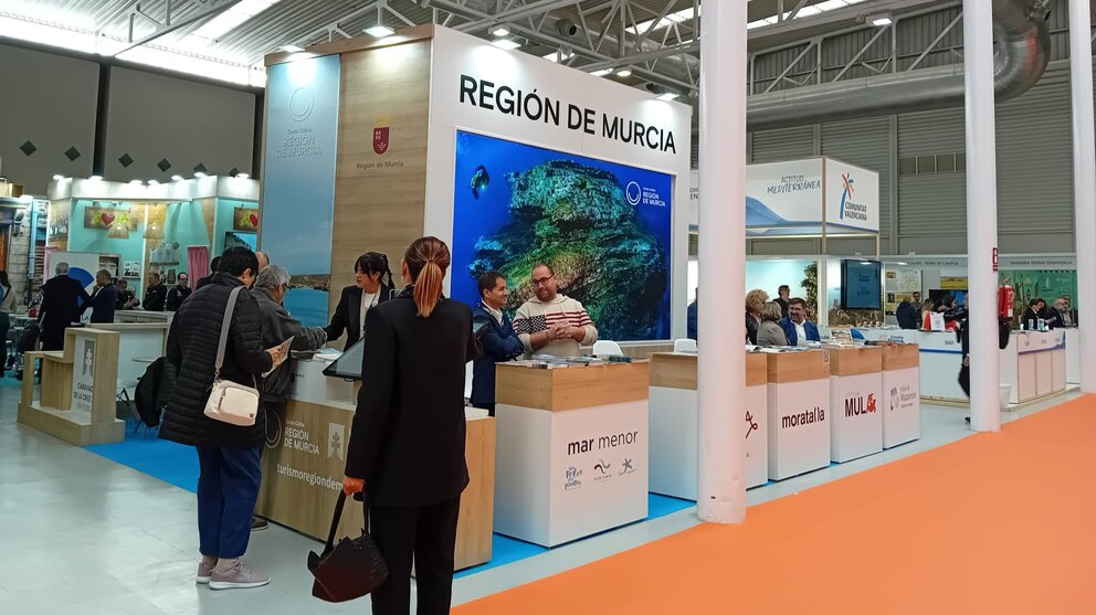 Stand de la Región en la Feria de Turismo Interior de Valladolid. (CARM)