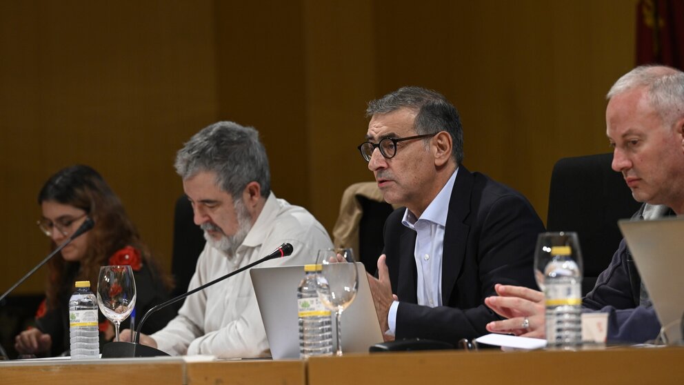 Imagen durante el Claustro con la intervención de José Luján, rector de la Universidad. (UMU)