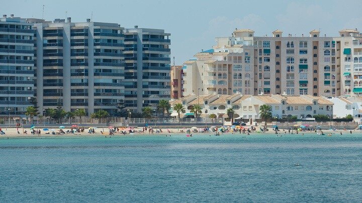 Vista de La Manga del Mar Menor. (Imagen de Sergio González)