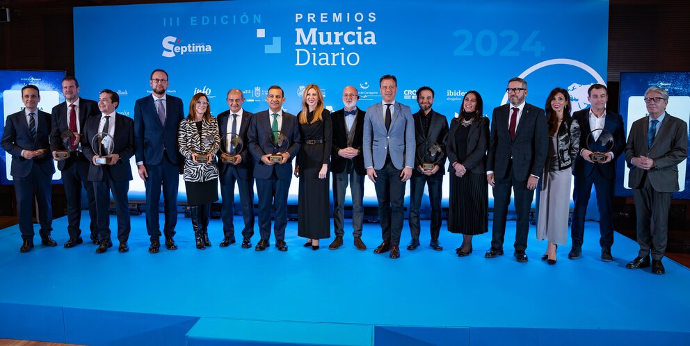 Imagen de los ganadores de la III Edición de los Premios Murcia Diario.