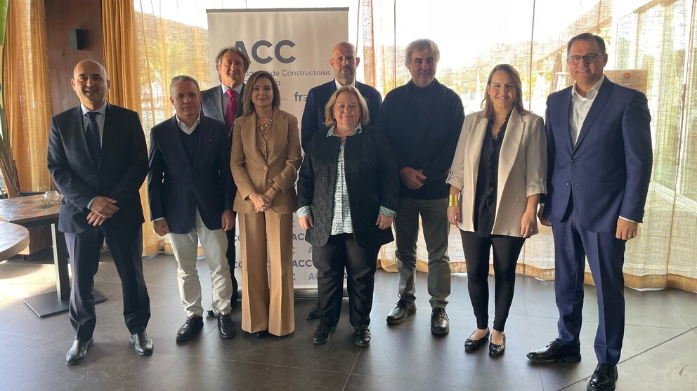 Imagen de familia durante la Asamblea de la Asociación de Empresarios de la Construcción y Actividades Conexas de Cartagena y su Comarca (ACC). (Frecom)