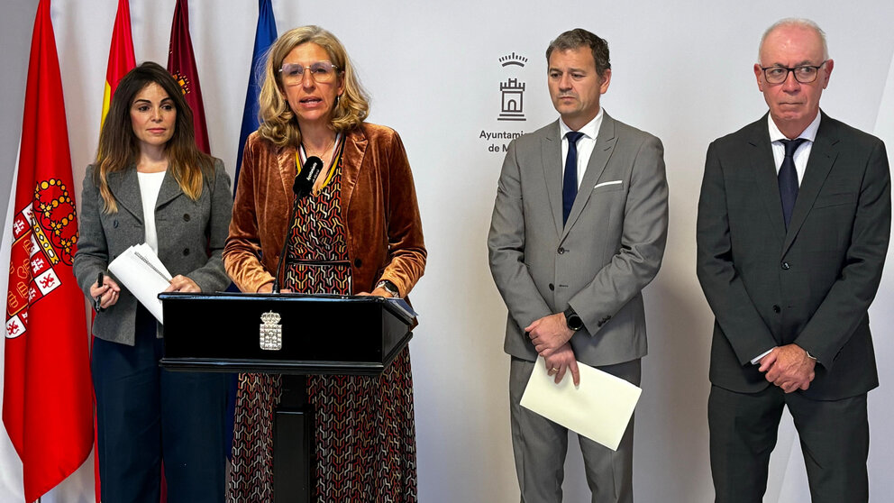 Rueda de prensa posterior a la Junta de Gobierno del ayuntamiento de Murcia. (Ayuntamiento de Murcia)