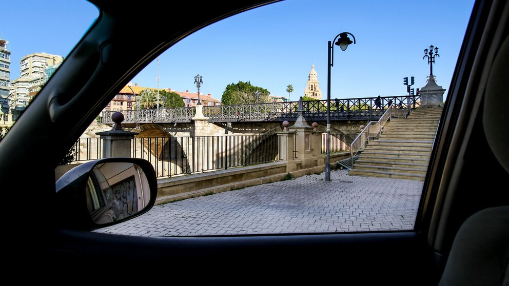 Imagen de Murcia desde el interior de un vehículo. (BlaBlaCar)