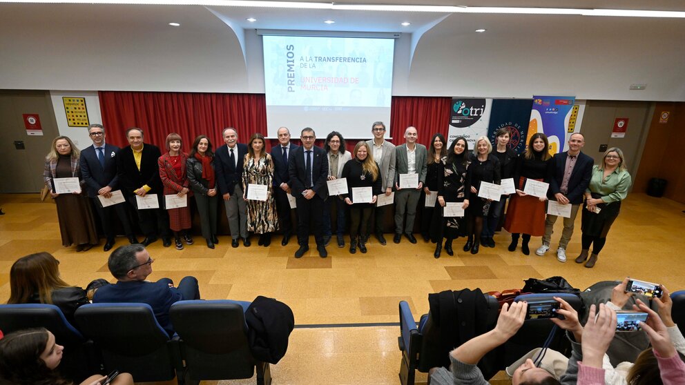 Imagen del acto de entrega de los Premios de Transferencia. (UMU)