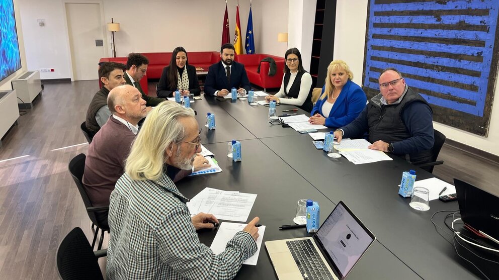 Imagen de la reunión del patronato de la Fundación Cante de las Minas. (CARM)