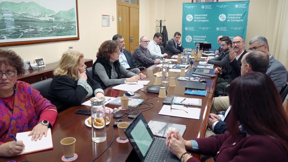 Reunión del Consejo Social de la Universidad Politécnica de Cartagena. (UPCT)