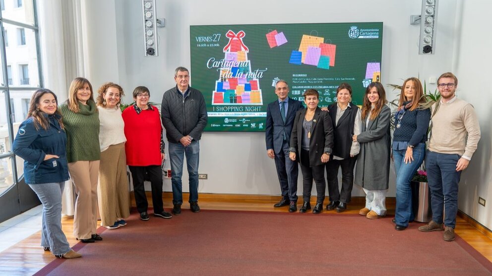 Presentación de la I Shopping Night 'Cartagena da la nota'. (Ayuntamiento de Cartagena/Chema E. M.)