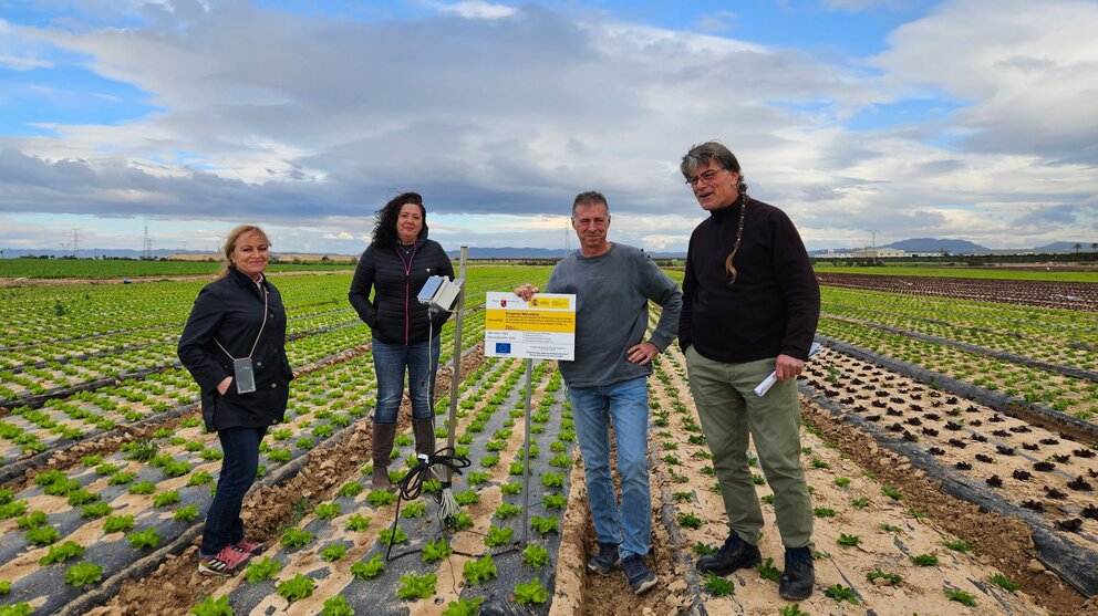 Fotografía de ensayos del proyecto Nitrosfera en la finca de Agromediterránea. (Proexport)